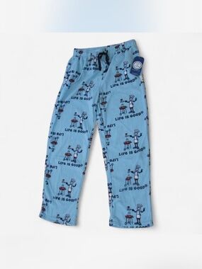 Men’s Life Is Good Blue Print Pajama Pants